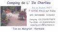 Camping de L'Ile Cherlieu in 10700 Arcis-sur-Aube / Aube / France