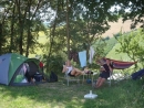 relaxing in the shade