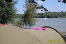 Zelt mit Donau Blick im Pap-sziget Camping