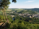 Blick auf Echternach und den Campingplatz