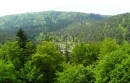 Der Platz von der Ruine Neudahn aus gesehen