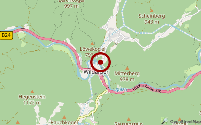 Navigation zum Campingplatz Camping Wildalpen