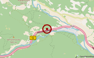 Navigation zum Campingplatz Rjukandefoss Camping Og Hytter