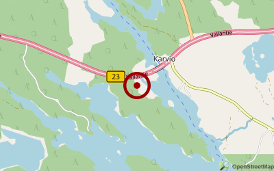 Navigation zum Campingplatz Karvio Camping