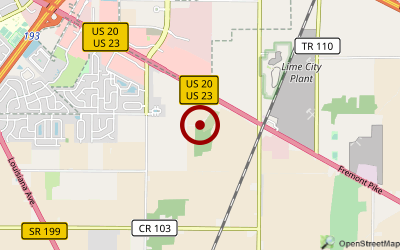 Navigation zum Campingplatz Toledo East / Stony Ridge KOA