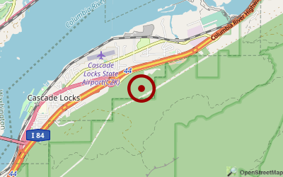 Navigation zum Campingplatz Cascade Locks Marine Park