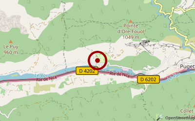 Navigation zum Campingplatz Domaine Naturiste L'origan